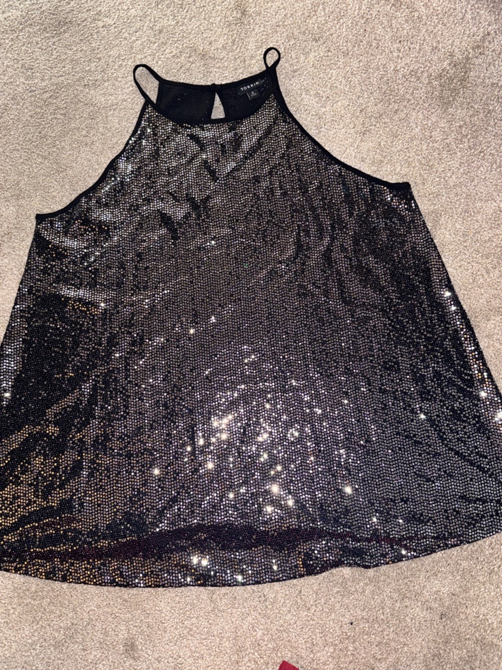 torrid Black Sequin Cami